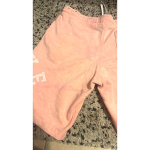 Nike Sportswear Pink/White French Terry Shorts Sz S